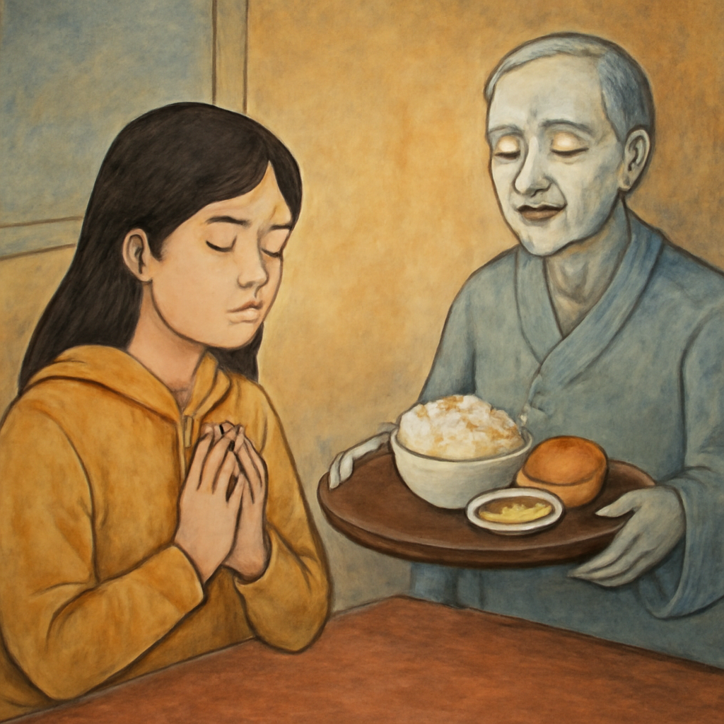 내가 망자의밥상 받는꿈