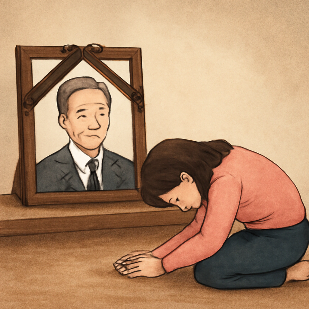 고인의 사진에 이쁘게 절을 하는꿈 - 꿈 해몽, 꿈 풀이(+자세한 해석)이미지