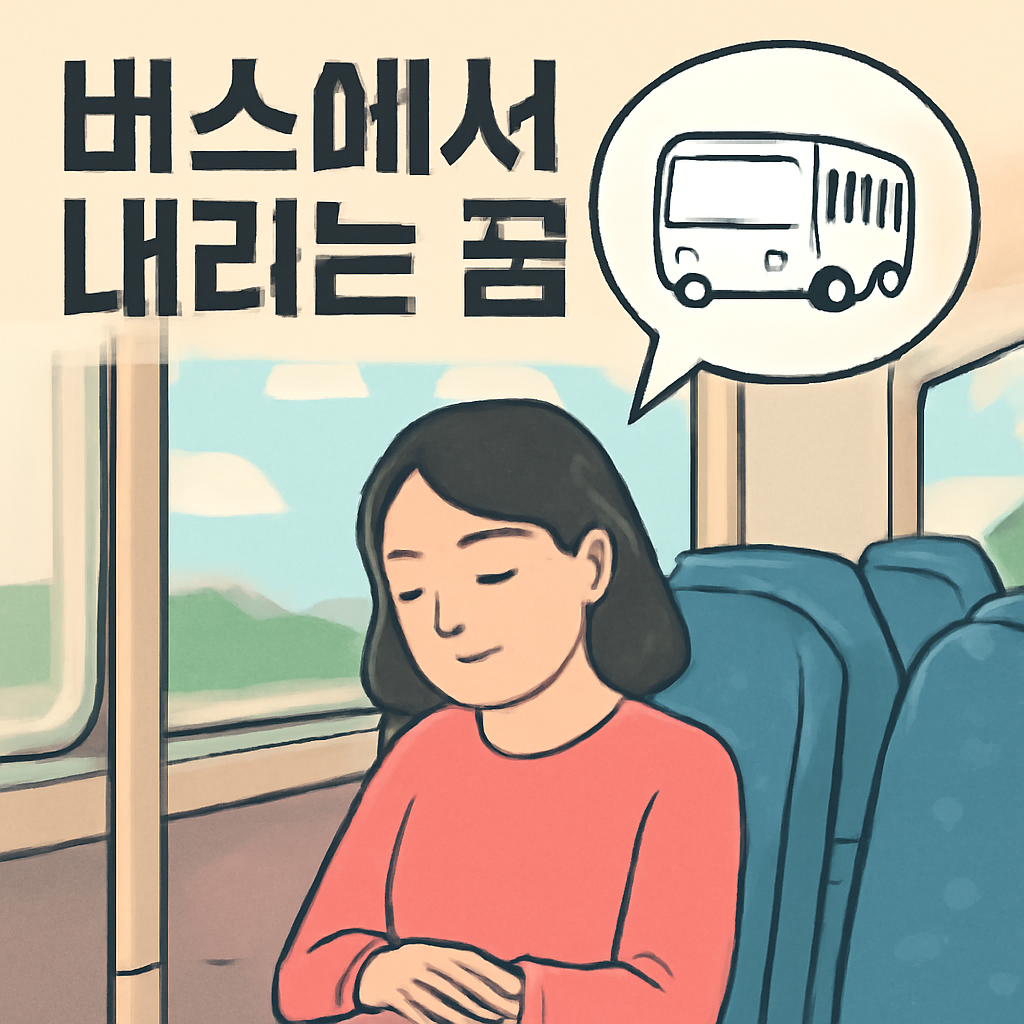 버스에서네리는꿈 - 꿈 해몽, 꿈 풀이(+자세한 해석)이미지