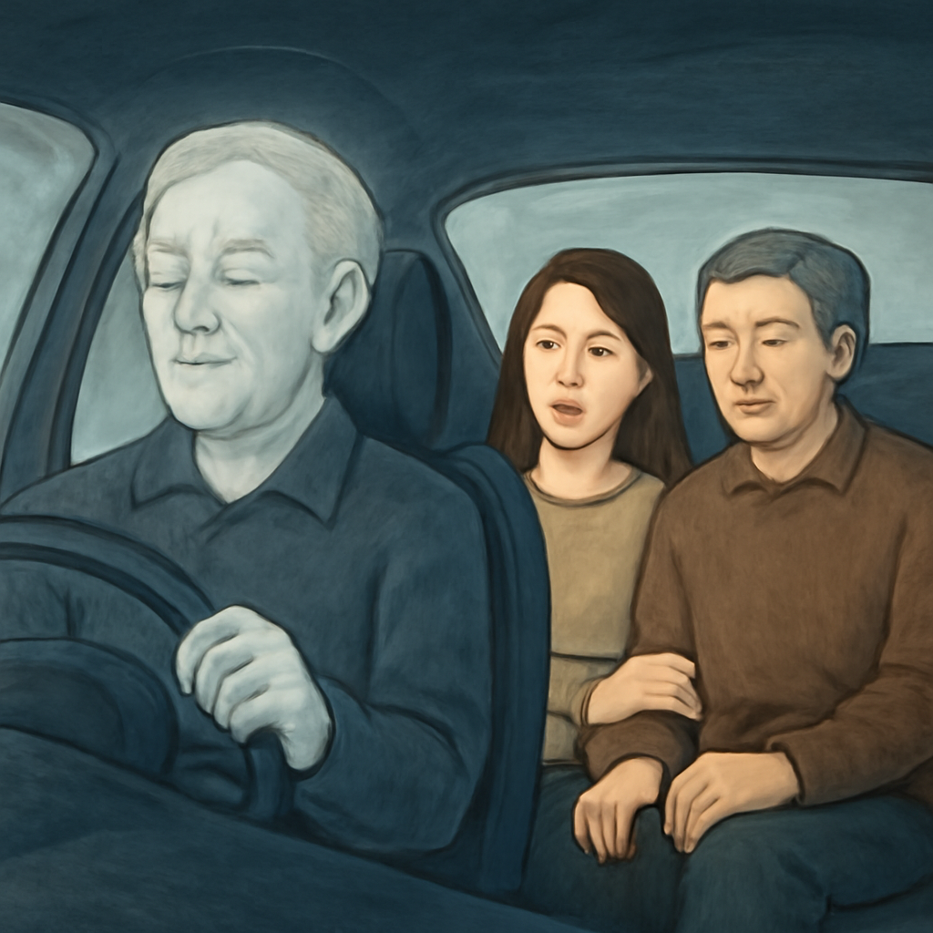 죽은사람이 운전하는 차를 친척들이 타는 꿈
