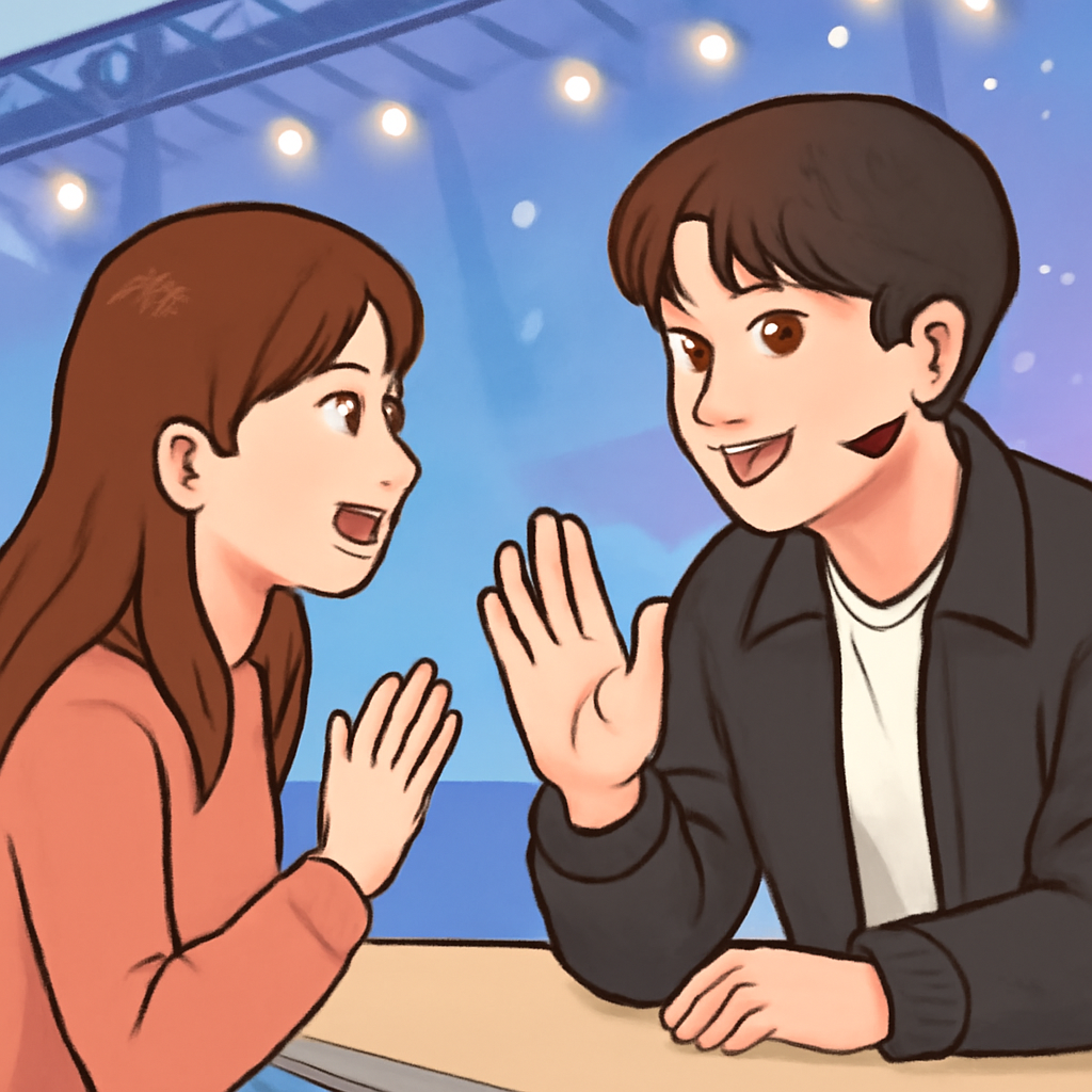 행사장에서 아이돌을 만나 서로 얘기하며 친해지는 꿈
