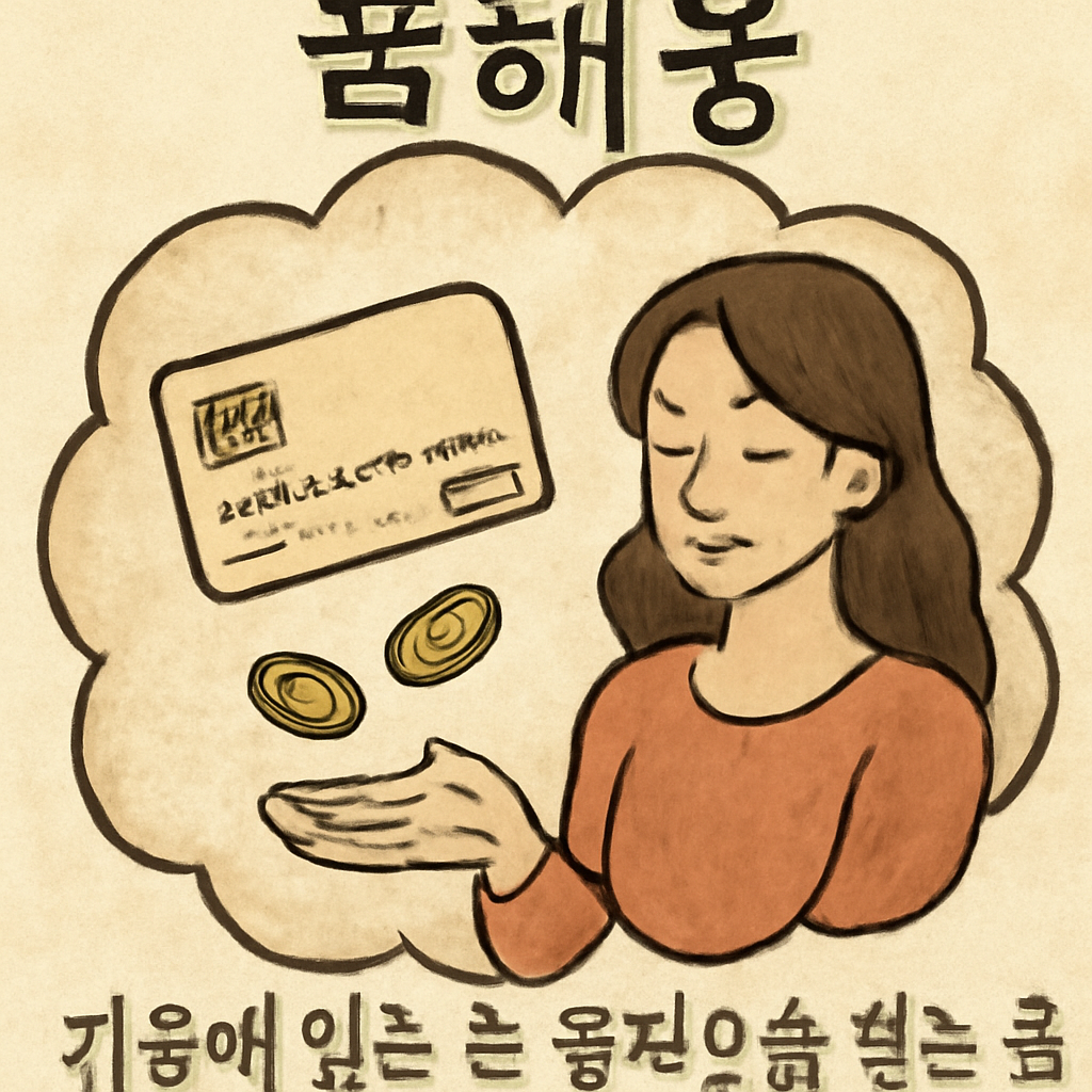 카드에 있는돈 동전으로 받는 꿈 - 꿈 해몽, 꿈 풀이(+자세한 해석)이미지