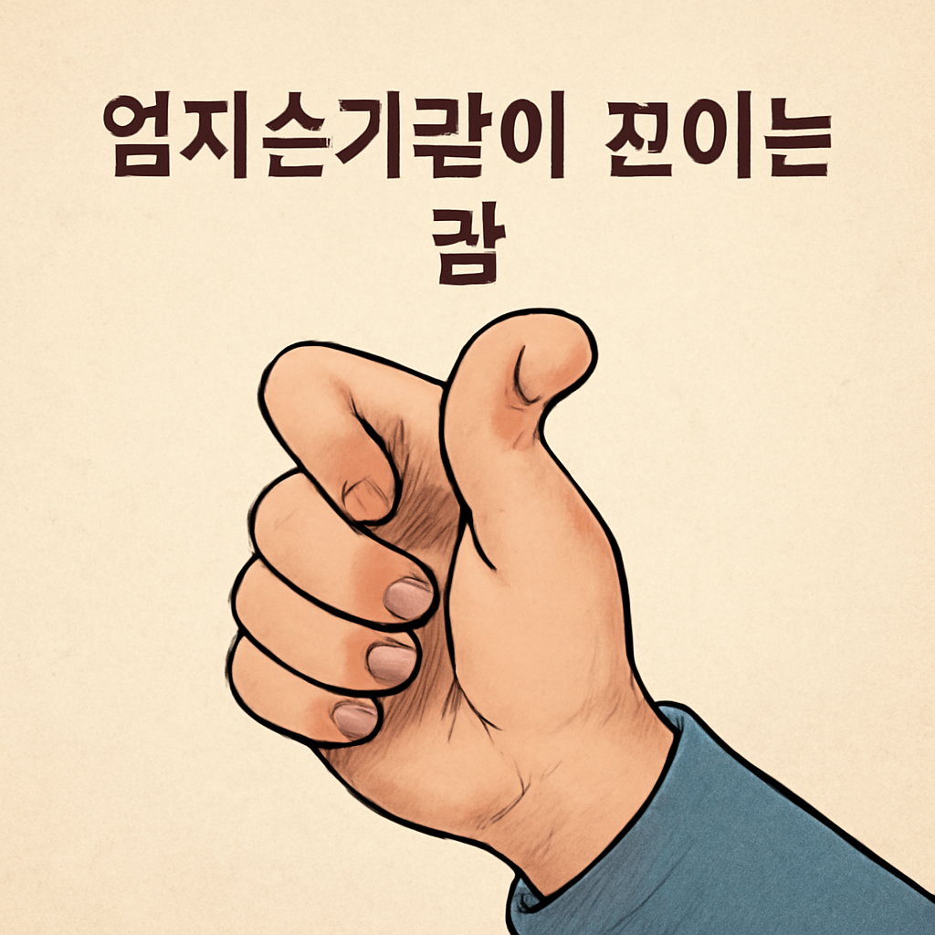 엄지손가락이 꼬이는 꿈