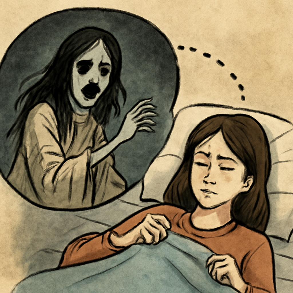 옛날 꿈(귀신)과 이번 꿈(귀신)이 연결되는 꿈 - 꿈 해몽, 꿈 풀이(+자세한 해석)이미지