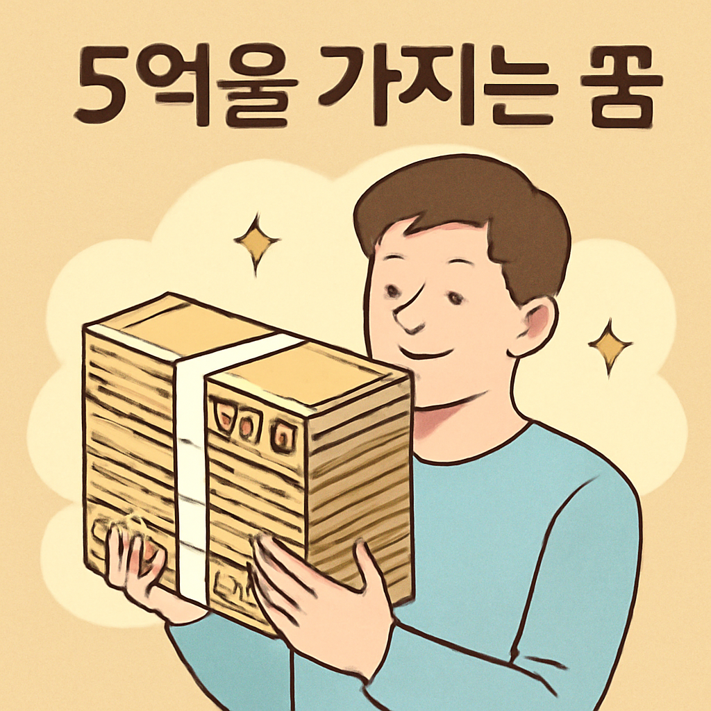 5억을 가지는 꿈 - 꿈 해몽, 꿈 풀이(+자세한 해석)이미지