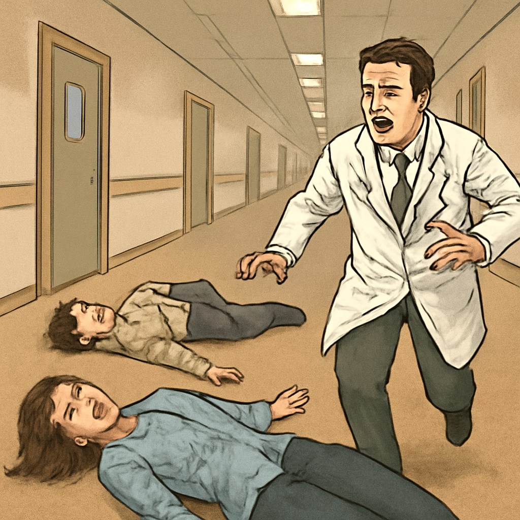 꿈에 병원 복도에 두사람이 쓰러져있고 소리지르니 의사가 - 꿈 해몽, 꿈 풀이(+자세한 해석)이미지