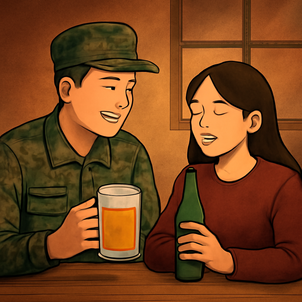 남자친구가 군대에서 휴가 나왔는데 분명 같이 술을 마시