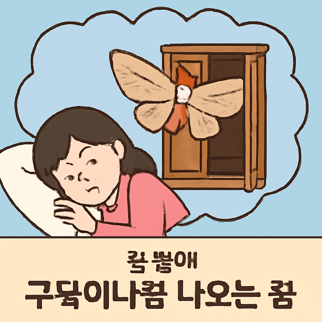 벽장에구덕이나방나오는꿈