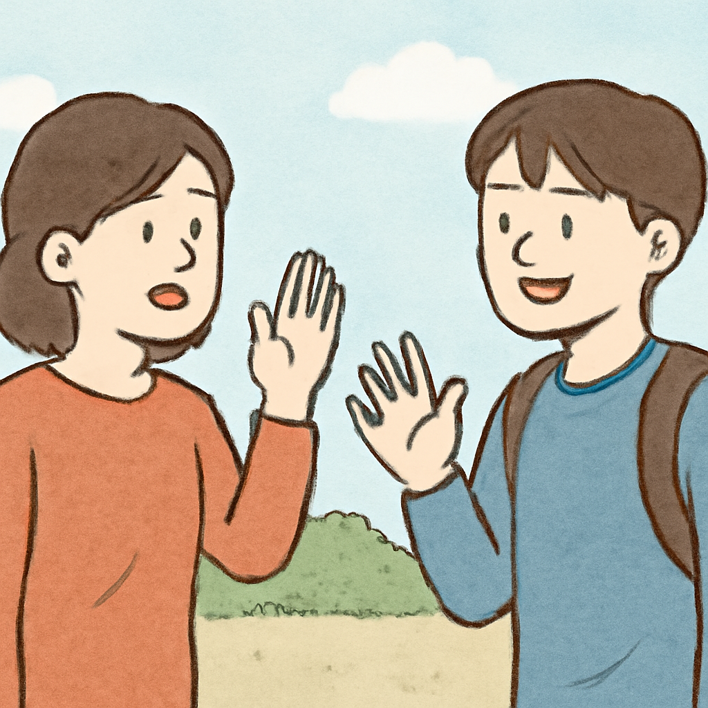 싫어하는 친구와 만나서 반갑게 인사하는 꿈