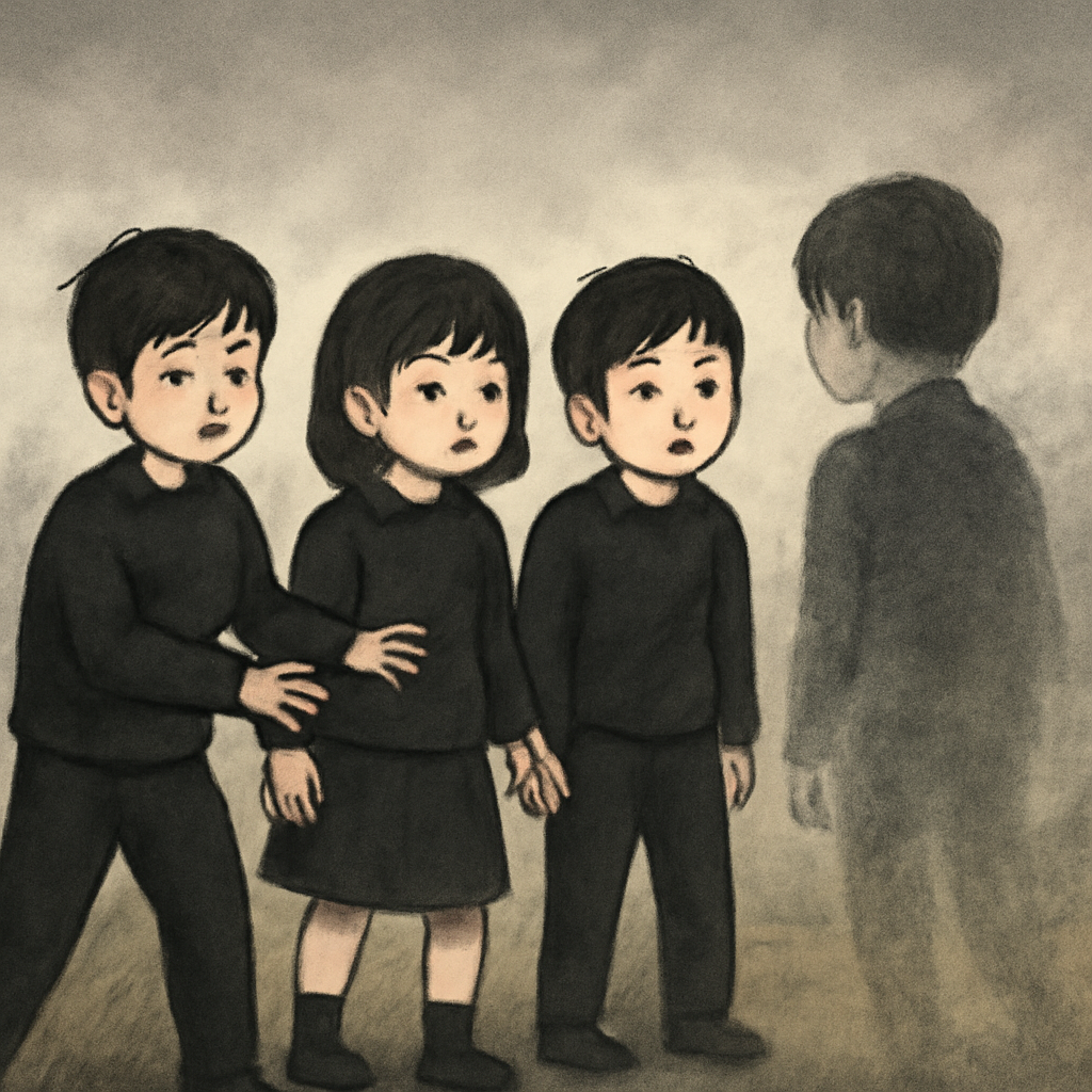 검정색옷을입은 초등학교때 친구들이나타났다가 흔적없이 사