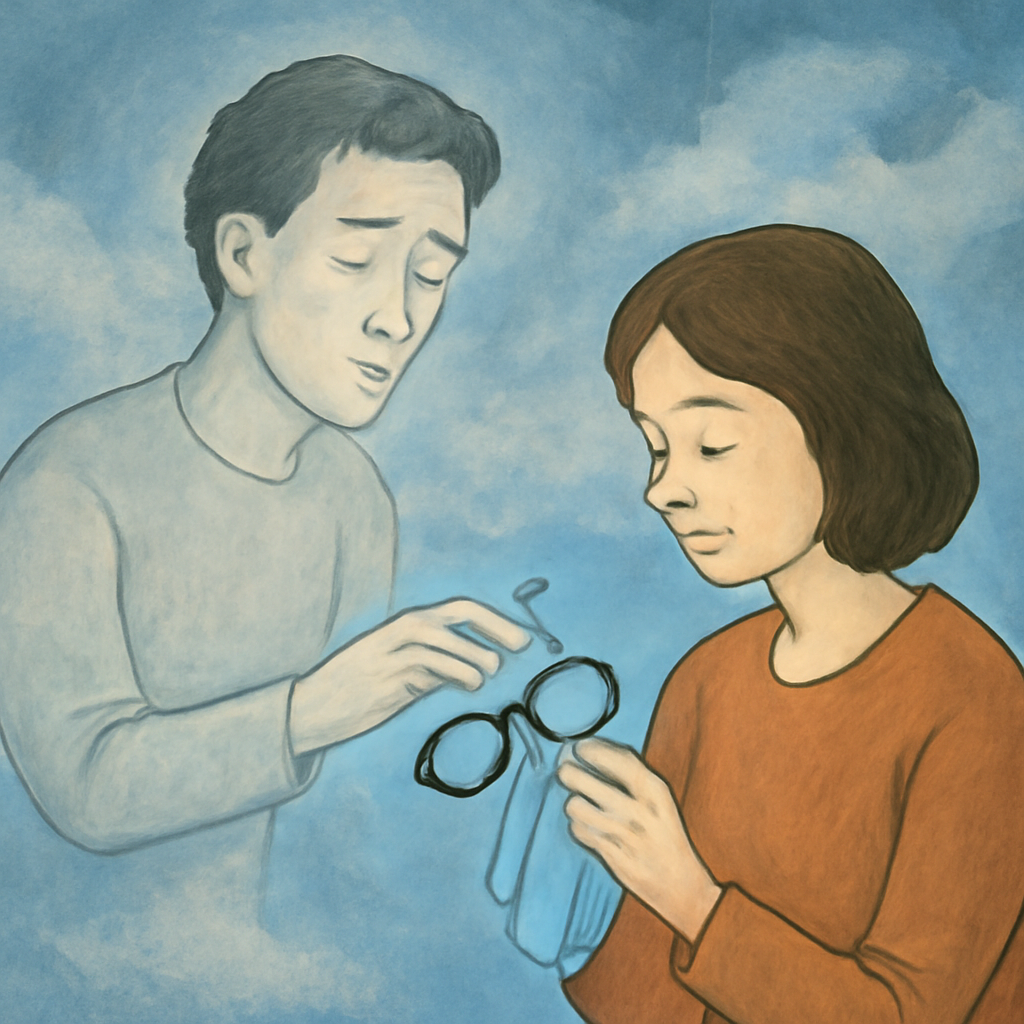 죽은사람이 안경 닦아달라고 하는 꿈