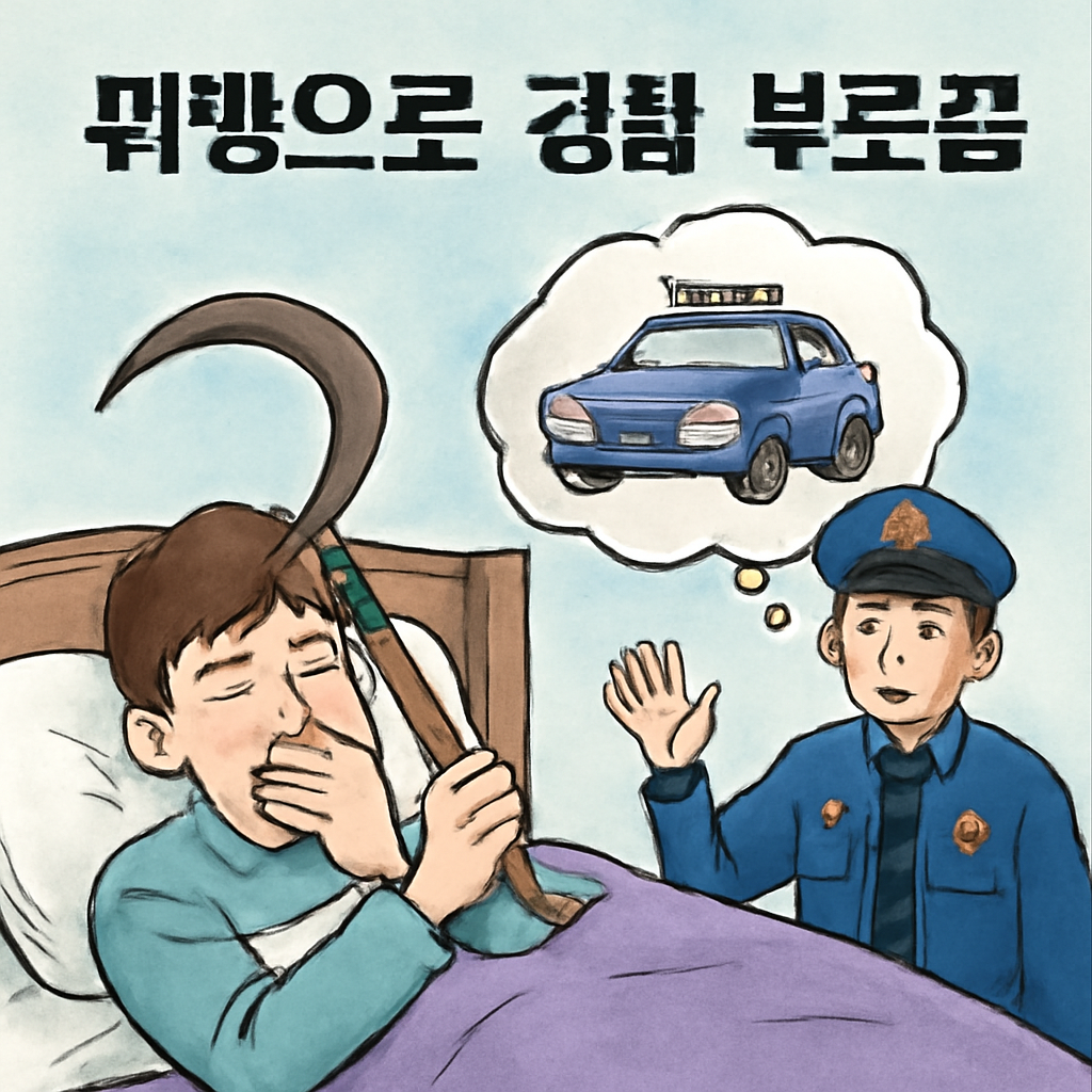 꿰병으로경찰부르는꿈