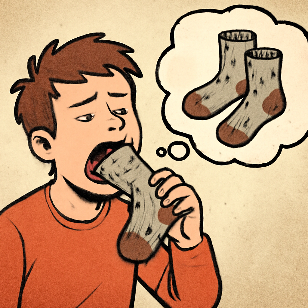 더러운 양말을 먹는꿈