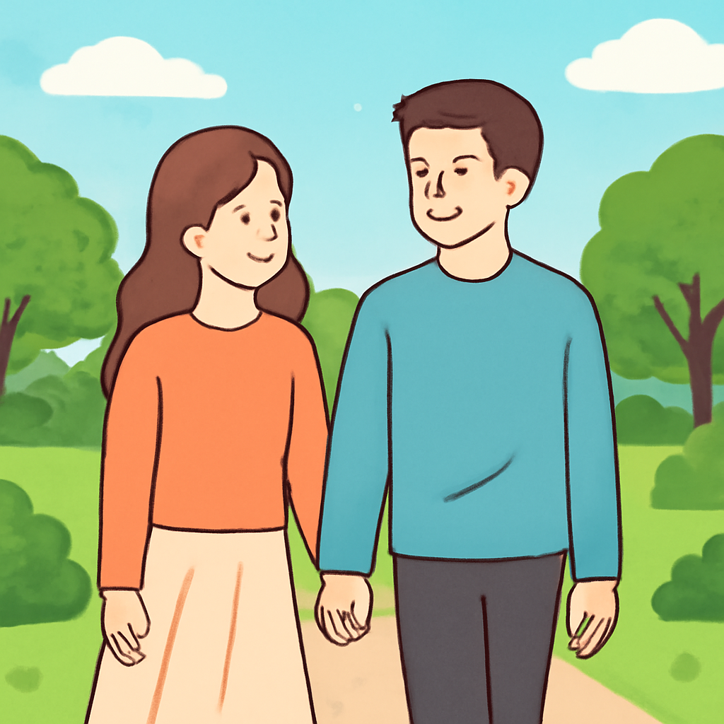좋아하는 사람이랑 산책 하는 꿈