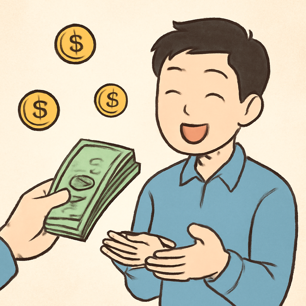 계속돈을받는꿈