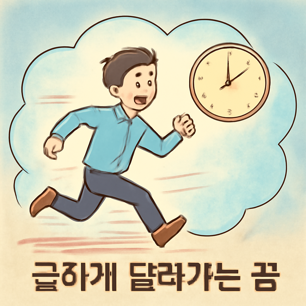 급하게달려가는꿈