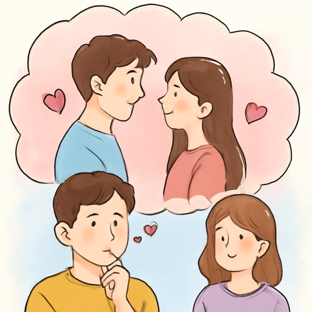 내 첫사랑이랑 내 주변 친구가 썸을 탄 꿈 - 꿈 해몽, 꿈 풀이(+자세한 해석)이미지