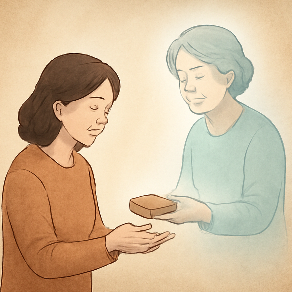 고인이 엄마한테 무언가를 준것 - 꿈 해몽, 꿈 풀이(+자세한 해석)이미지