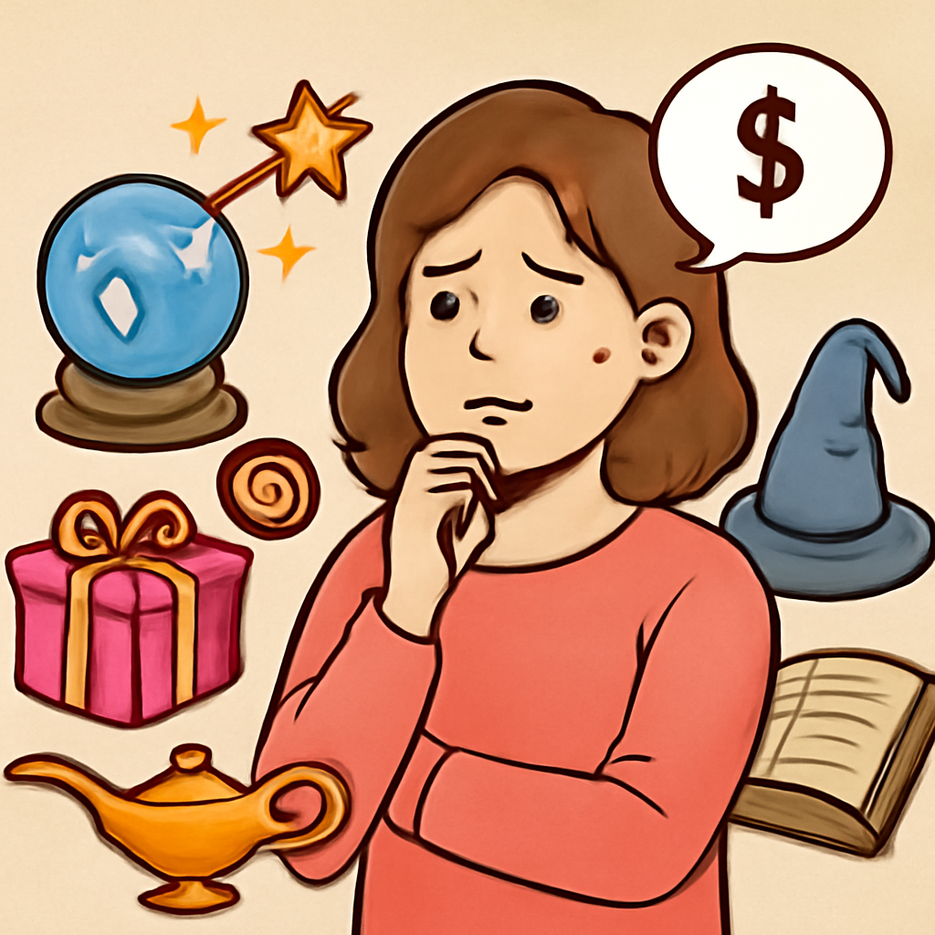 신기한 물건들을 플랙스 하려다가 돈이 걱정되어서 주저한 - 꿈 해몽, 꿈 풀이(+자세한 해석)이미지