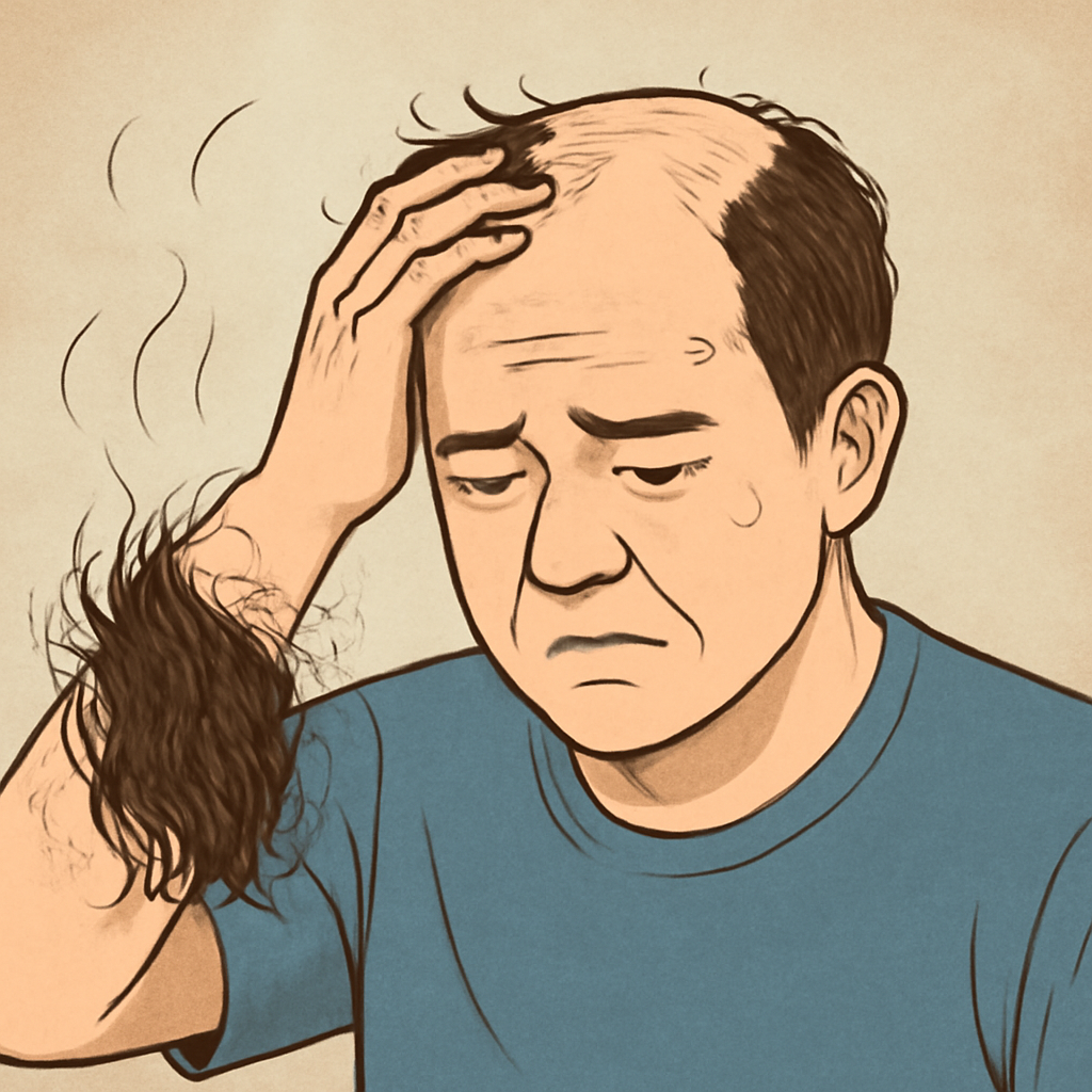 머리카락이많아빠지는탈모가진행되는꿈 - 꿈 해몽, 꿈 풀이(+자세한 해석)이미지