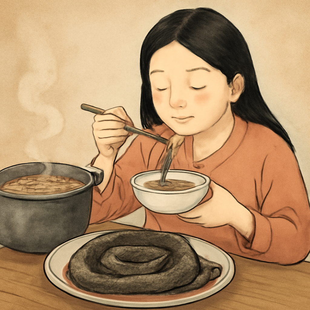 큰 뱀을 삶아서 여넛이 나누어 먹는 꾸므 - 꿈 해몽, 꿈 풀이(+자세한 해석)이미지