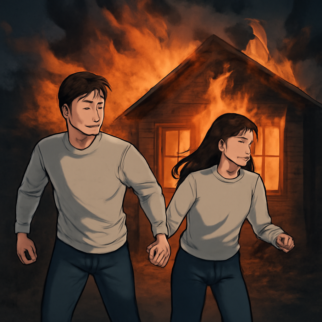 남사친이랑 불이 난 집에서 같이 탈출했다 - 꿈 해몽, 꿈 풀이(+자세한 해석)이미지