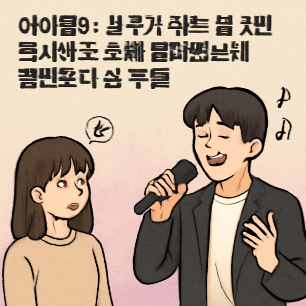 아이돌이친구가하는말2번무시하고노래불러줬는데음반보다못부름