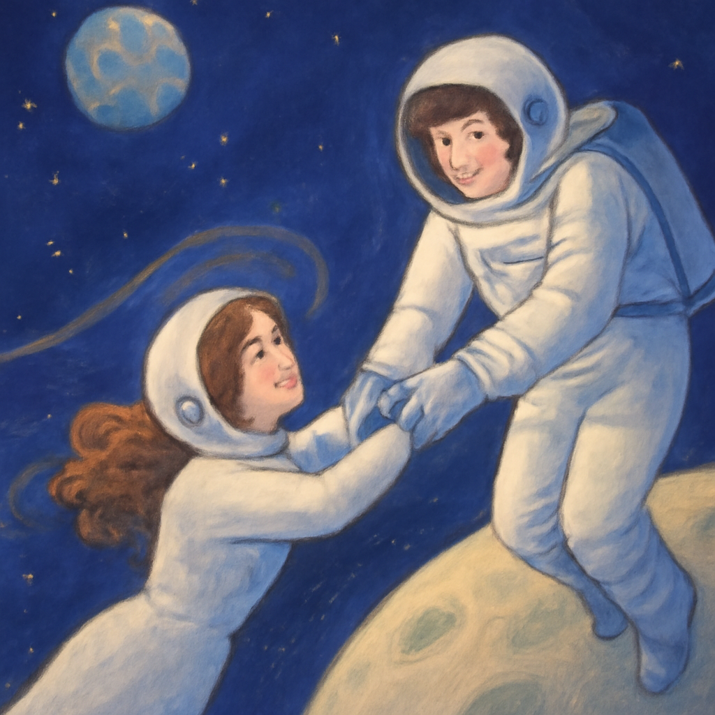 달에서 사라진 동료를 구출하고 사랑에 빠지는 꿈