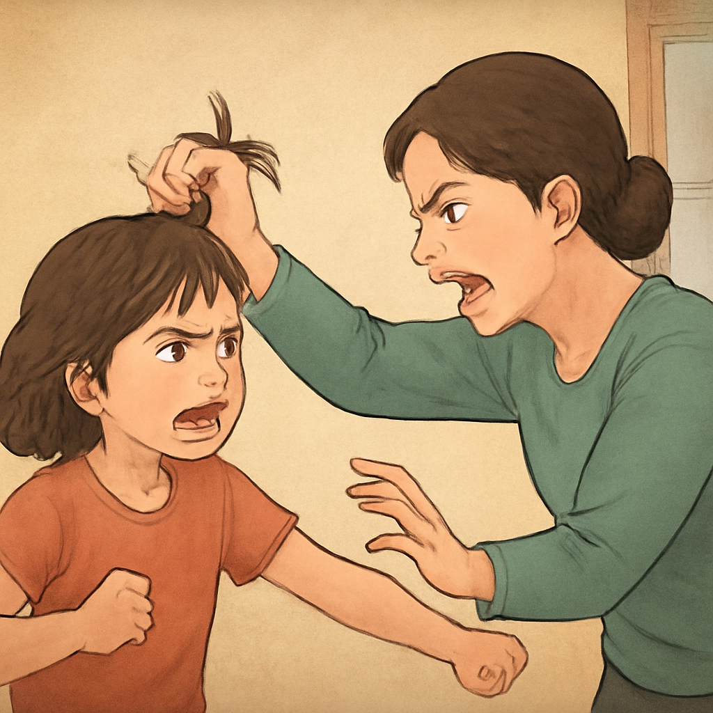 엄마가머리끄댕이가잡히고엄마랑싸우는꿈