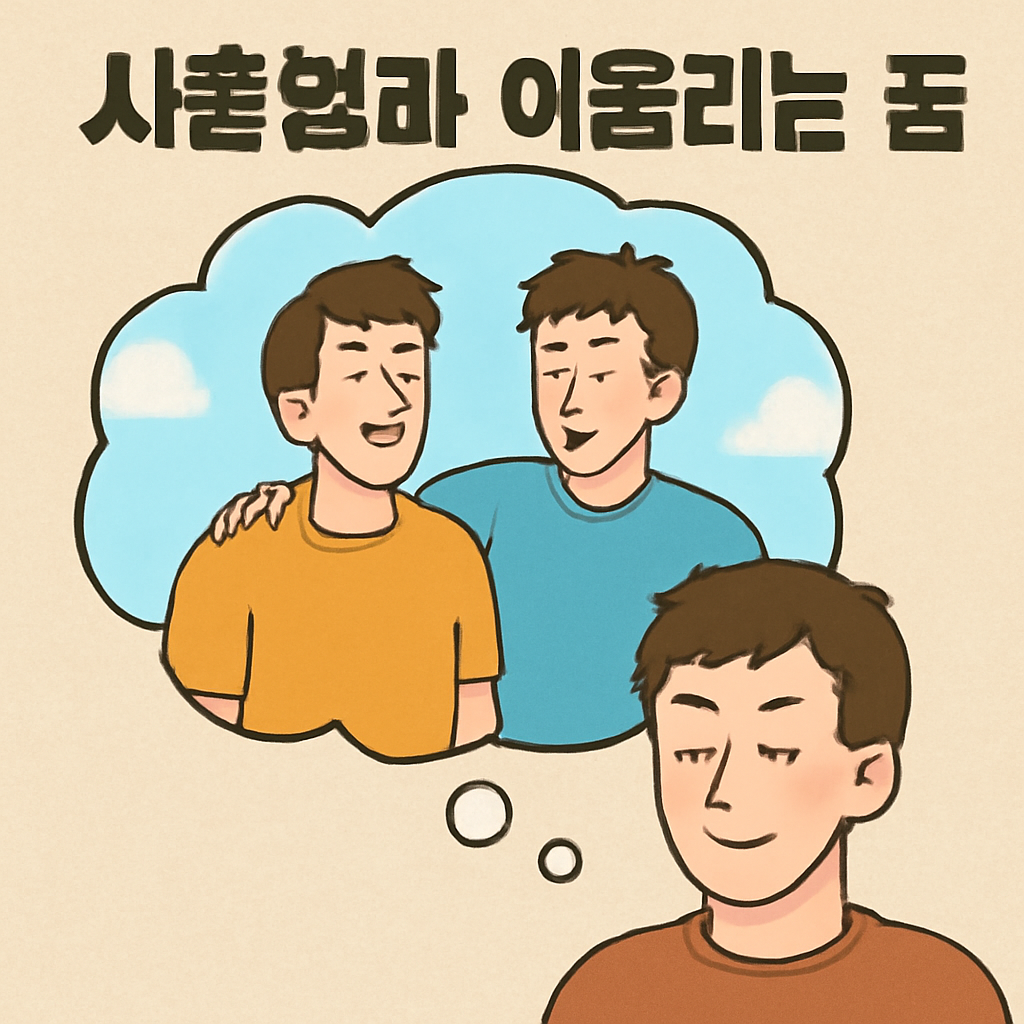 사촌형과 어울리는 꿈 - 꿈 해몽, 꿈 풀이(+자세한 해석)이미지
