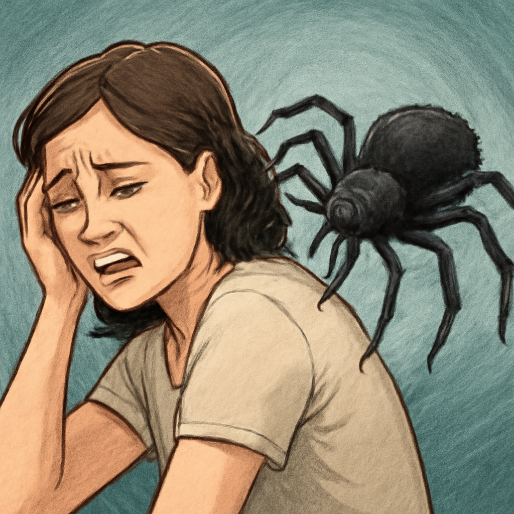 털거미가 몸에 붙는꿈