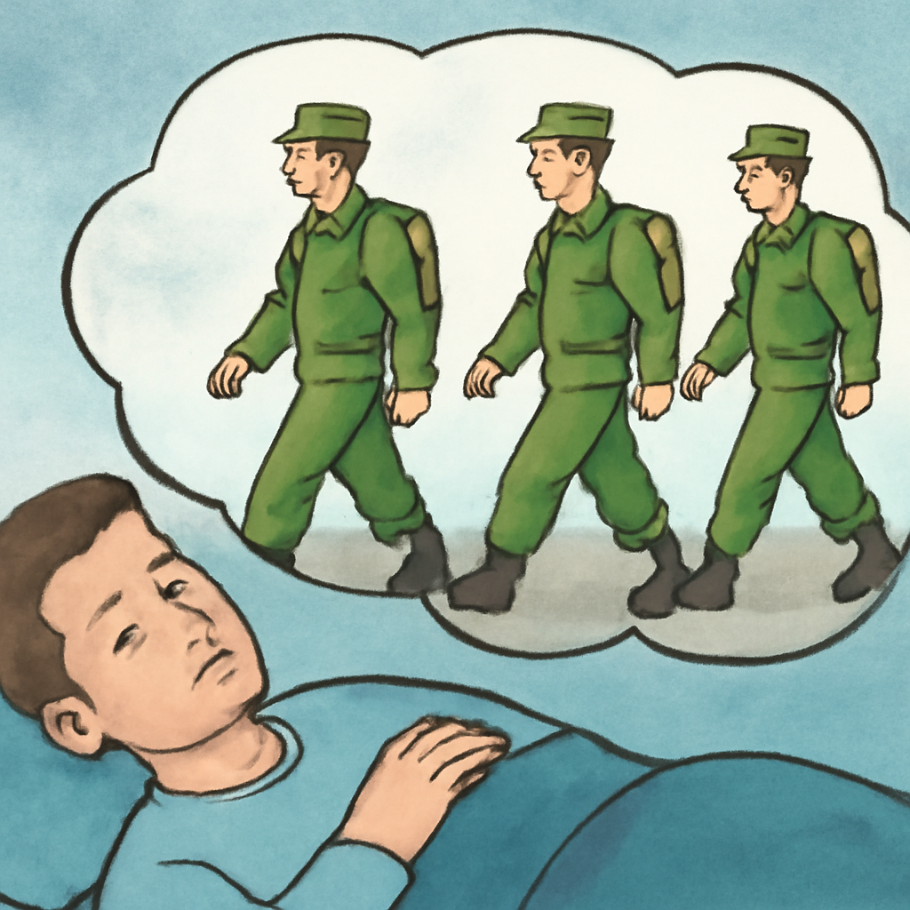 초록색군인옷을입은군대가지나가는꿈 - 꿈 해몽, 꿈 풀이(+자세한 해석)이미지