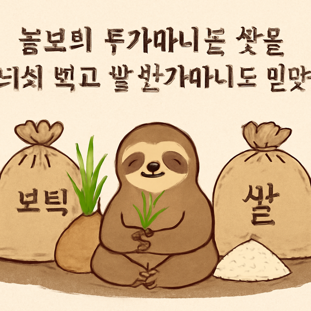 늘보리 두가마니는 싹을 틔워 먹고 쌀 한가마니도 받았다 - 꿈 해몽, 꿈 풀이(+자세한 해석)이미지