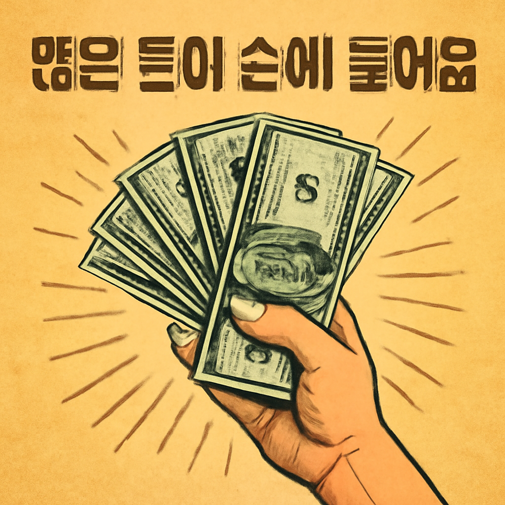 많은돈이손에들어옴