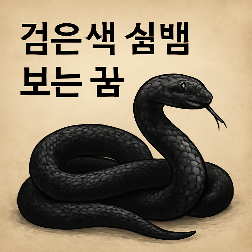 검은색실뱀보는꿈 - 꿈 해몽, 꿈 풀이(+자세한 해석)이미지