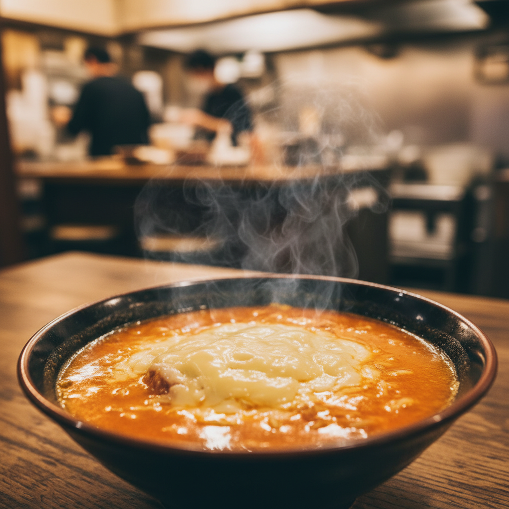 난바에서 ‘첫 끼’로 좋은 라멘: 듀슈라멘 키오(토마토 라멘)