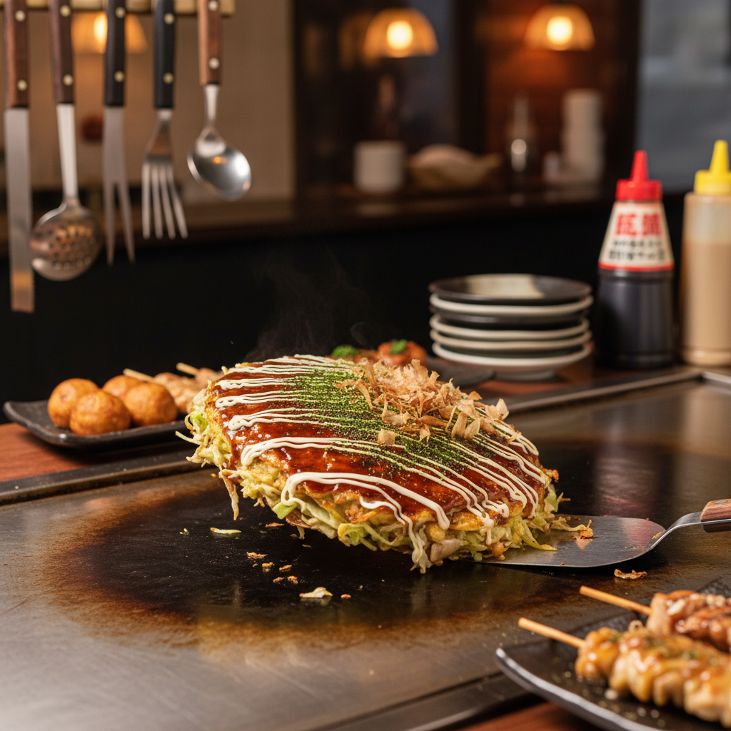 철판요리의 ‘정석’ 오코노미야키: 후게츠(전통 스타일)