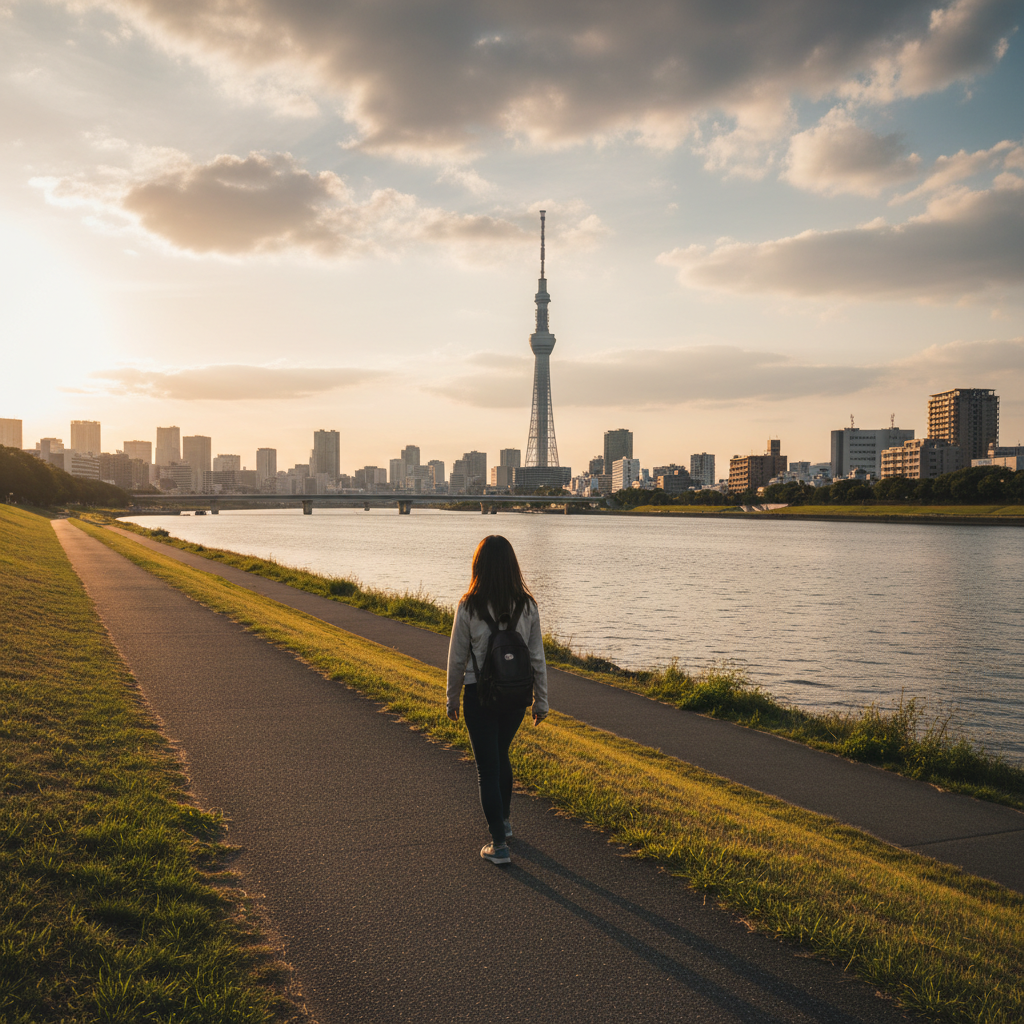도쿄 스카이트리 목표 설정: 끝이 보이니까 다리가 다시 움직여요