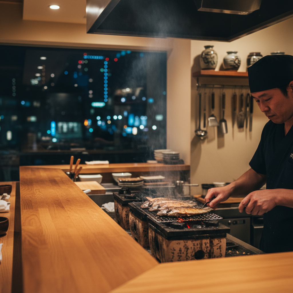 난바 로바타구이 맛집을 찾는다면: 스시 로바타 키타로 스시 분위기부터 합격