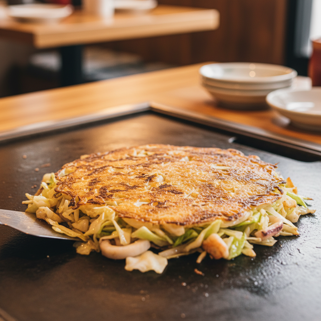 비주얼은 낯설어도 맛은 근본: 몬자야키(치키시마 몬자 타마토와 히비아)