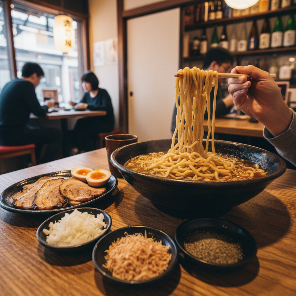 도쿄 츠케멘은 ‘면 양’보다 ‘먹는 순서’가 맛을 좌우해요