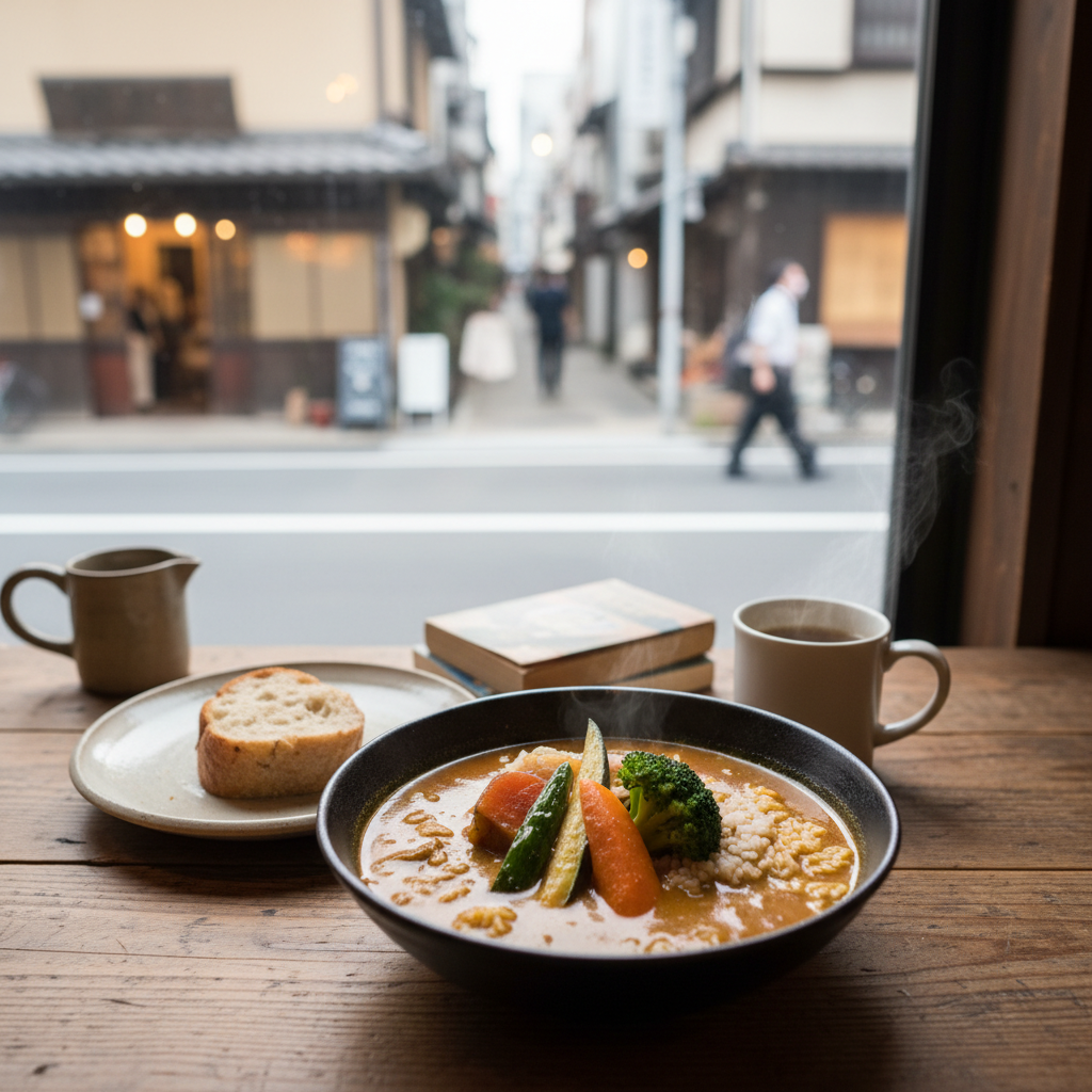 다이칸야마에서 스프카레+힐링 카페로 완성하는 만족 루트