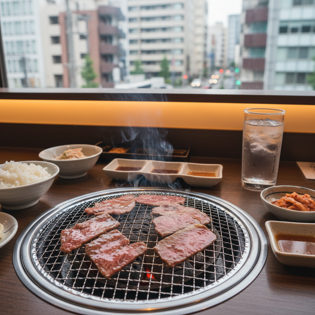 도쿄 직장인 점심 루틴 따라 해봤더니: ‘한 끼’ 퀄리티가 여행이 되더라고요 1 도쿄 직장인 점심 투어의 시작: 야키니쿠 런치로 오후를 버티는 법