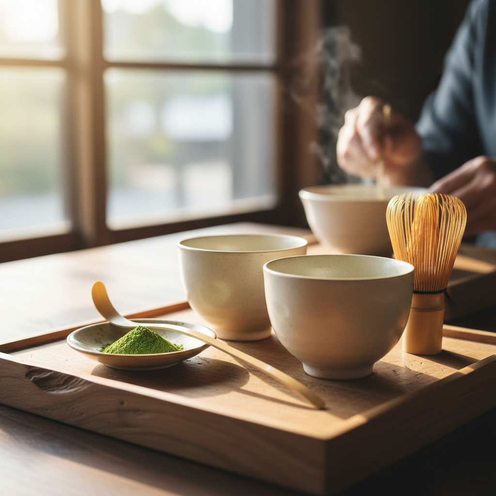 말차 덕후라면 반칙… 다기로 내어주는 진짜 말차