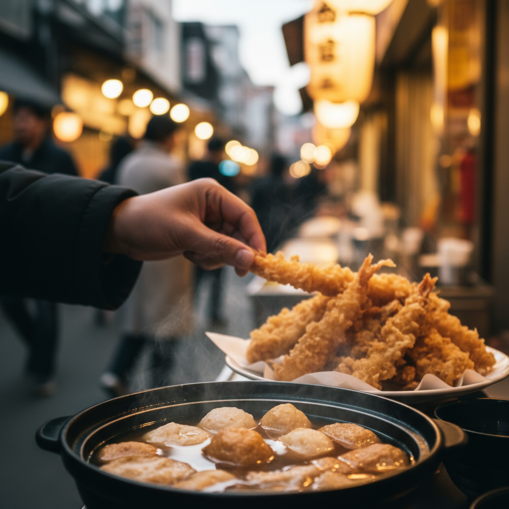 먹거리로 완성되는 후쿠오카여행: 뜨끈한 간식이 진짜 승자