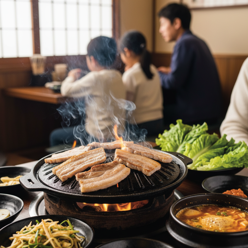 하카타역 맛집으로 삼겹살을 고른 이유(부모님 반응이 다름)