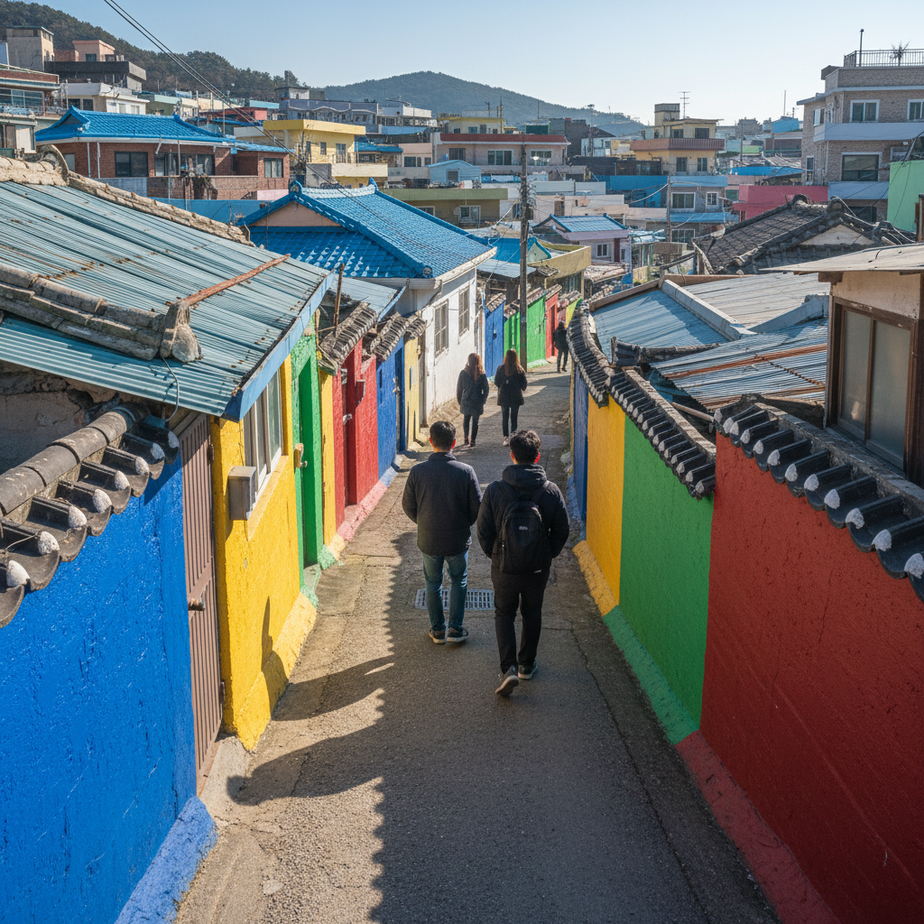 부산 여행 코스, 딱 2박 3일만 있어도 ‘핵심 명소 13곳’이 정리되더라구요 1 부산 명소를 ‘색감+역사’로 시작하면 여행이 깊어져요 (감천문화마을)