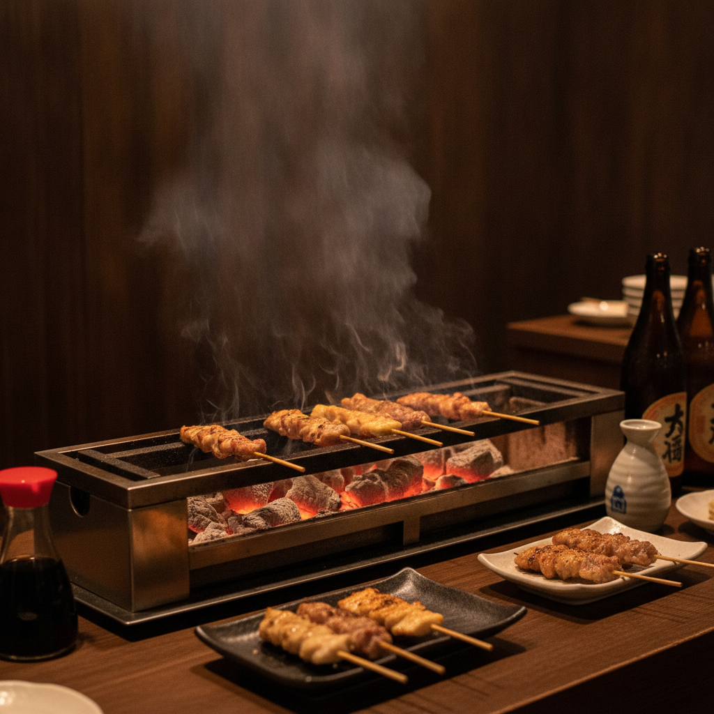 비 오는 시부야에서 ‘신상 맛집’만 골라 다닌 하루: 마파두부·말차·이자카야 코스 완벽 정리 3 시부야 맛집 마무리: 야키토리 이자카야로 하루를 닫는 법 (TRUNK(KUSHI))