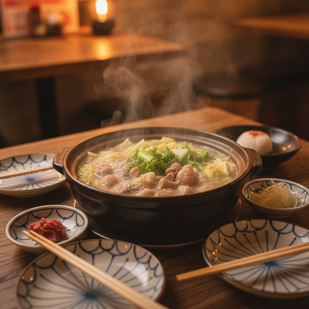 비 오는 후쿠오카도 일정이 된다: 온천 1시간 컷 + 하카타 먹방 루트로 꽉 채운 하루 3 후쿠오카 여행의 진짜 마무리는 하카타 ‘모츠나베 + 디저트’였어요
