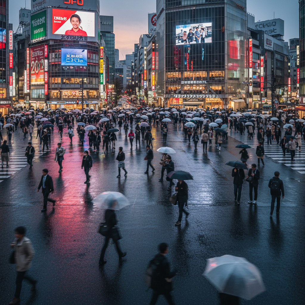 뻔한데 더 맛있다: 도쿄 신주쿠·시부야 ‘아는 맛’ 코스로 제대로 행복해진 하루 1 시부야 스크램블 교차로: 뻔한 도쿄여행의 시작이 왜 늘 여기일까